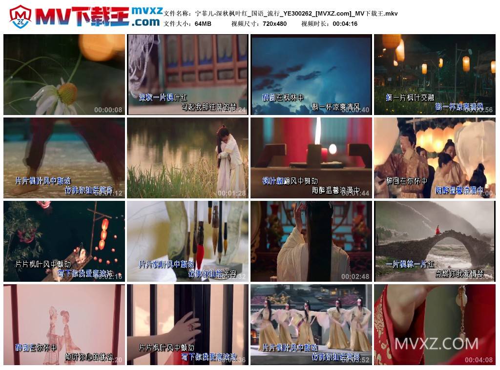 宁菲儿-深秋枫叶红_国语_流行_YE300262